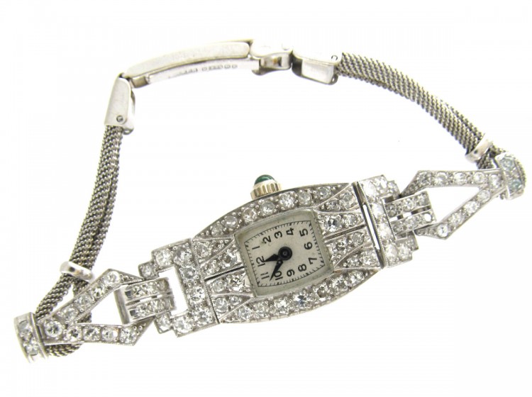 Diamond Art Deco Watch