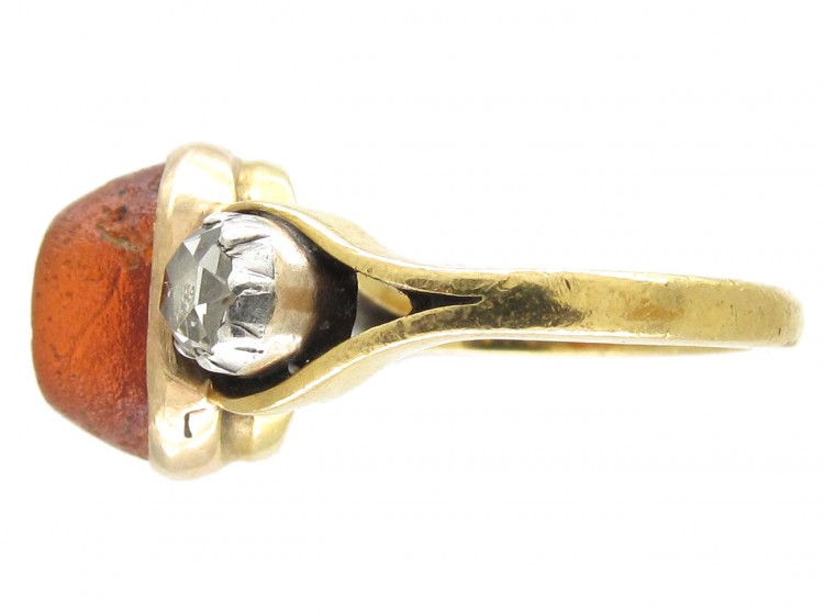 Roman Glass Intaglio Ring