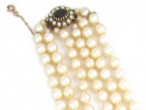Three Strand Pearl Necklace