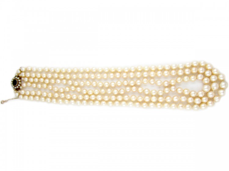 Three Strand Pearl Necklace