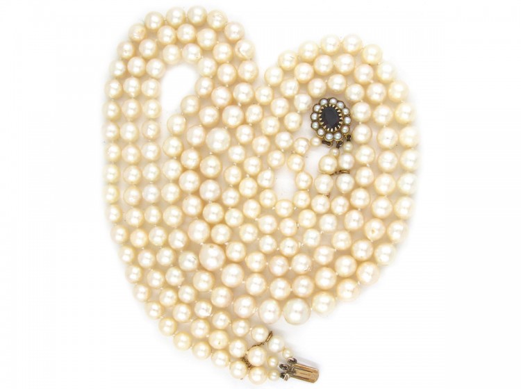 Three Strand Pearl Necklace