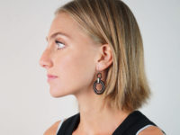 Victorian Tortoiseshell Double Hoop Earrings