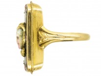 Early 19th Century Swiss Enamel Miniature Ring
