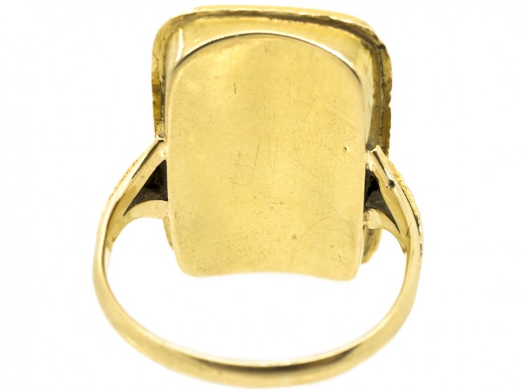 Early 19th Century Swiss Enamel Miniature Ring