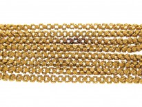 Georgian Pinchbeck Floral Long Chain