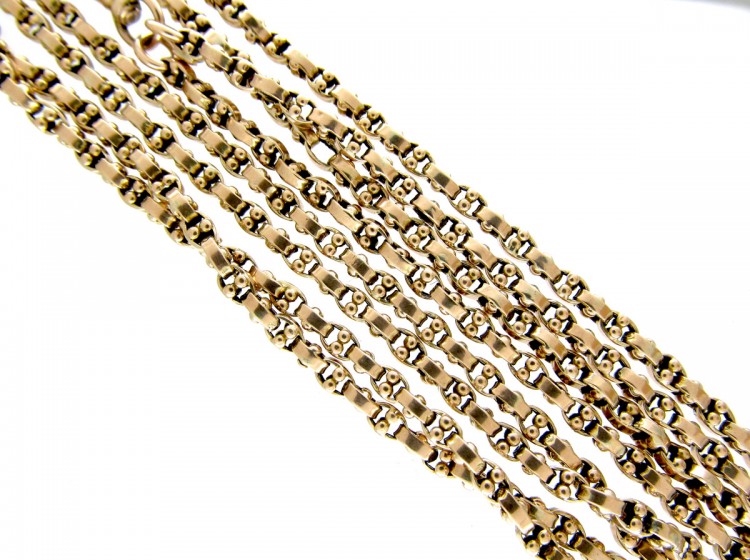 Victorian 9ct Gold Guard Chain