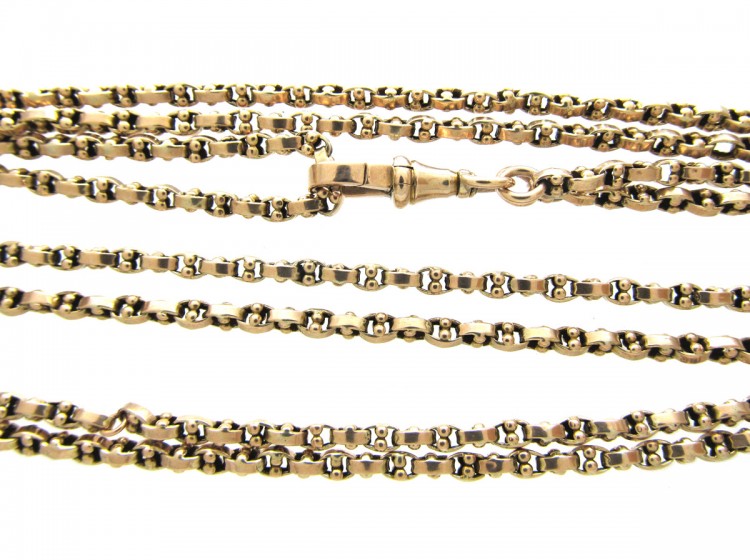 Victorian 9ct Gold Guard Chain