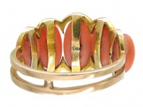 15ct Gold & Coral Victorian Ring
