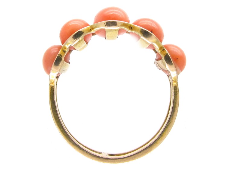 15ct Gold & Coral Victorian Ring