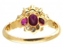 Burma Ruby & Diamond Cluster Ring