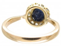 Sapphire & Diamond Cluster Ring