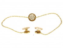 Tiffany & Co. Natural Split Pearl & Gold Studs