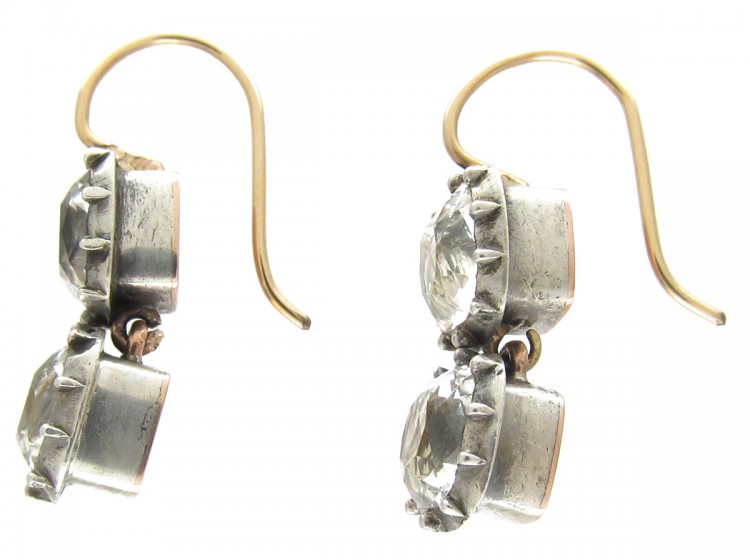 Georgian Paste Double Drop Earrings