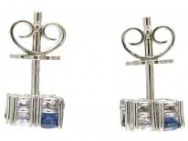 Sapphire & Diamond Earrings