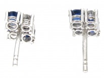 Sapphire & Diamond Earrings