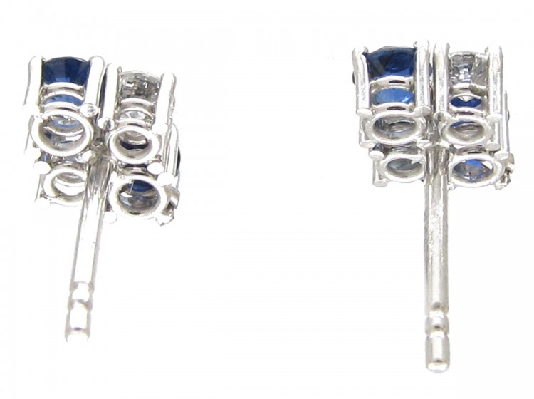 Sapphire & Diamond Earrings