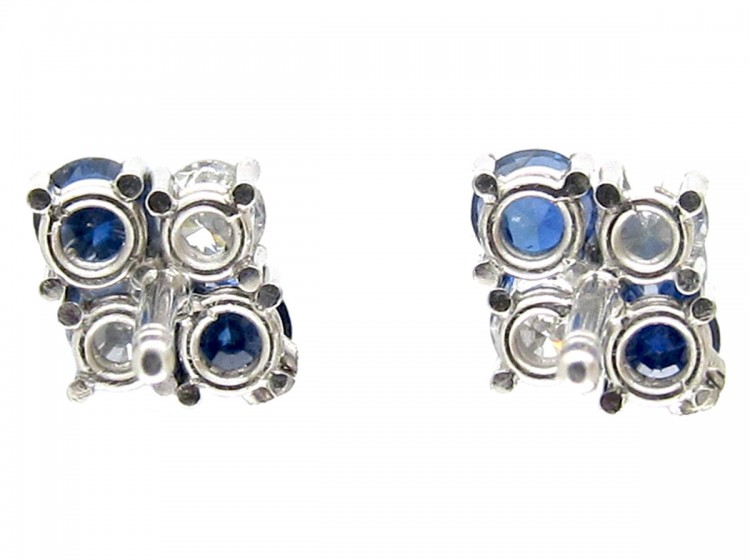 Sapphire & Diamond Earrings