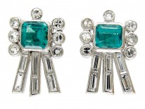 Emerald & Diamond Earrings