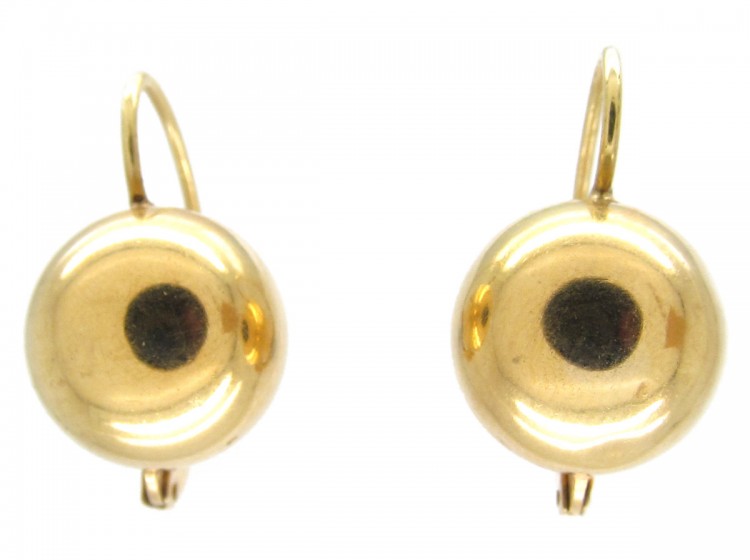 Gold Ball Earrings