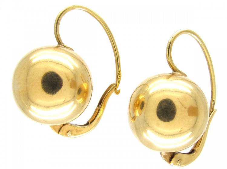 Gold Ball Earrings