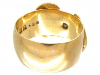 Victorian Diamond & 18ct Gold Buckle Ring
