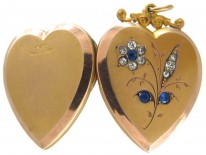 Edwardian Gold & Paste Heart Locket