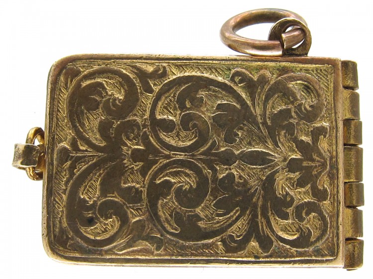 Enamel & Metal 1902 Coronation Book Charm