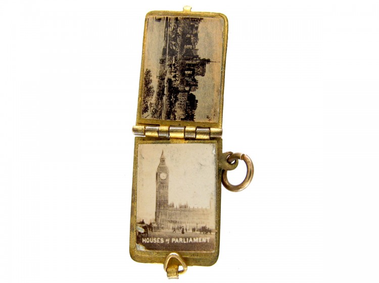 Enamel & Metal 1902 Coronation Book Charm