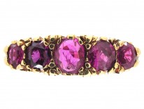 Edwardian Ruby Five Stone Ring