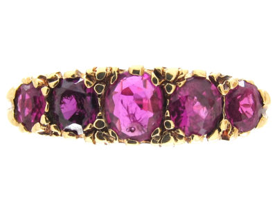 Edwardian Ruby Five Stone Ring