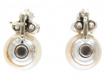 Pearl & Diamond Earrings