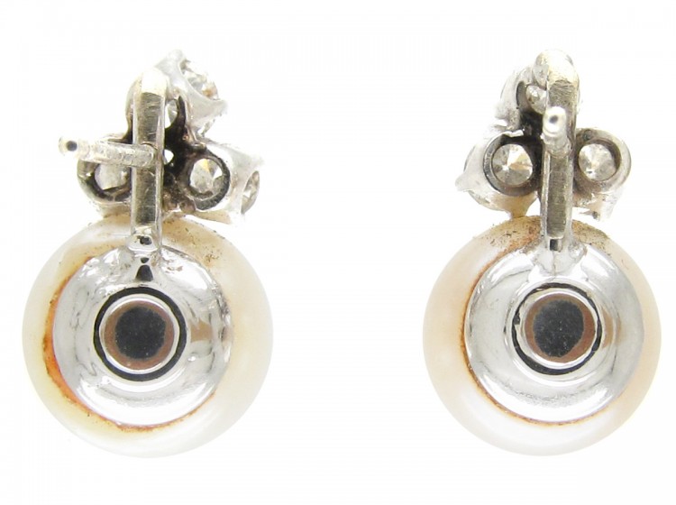 Pearl & Diamond Earrings