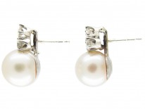Pearl & Diamond Earrings