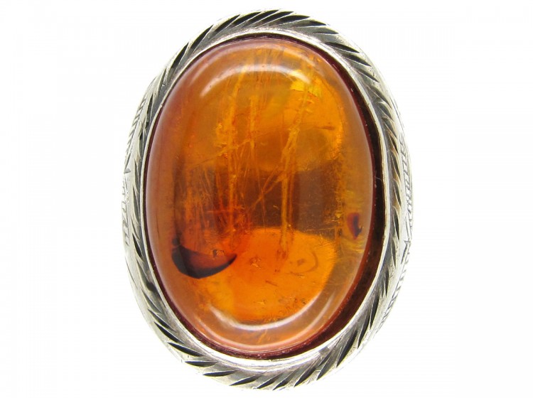 Russian Amber Ring