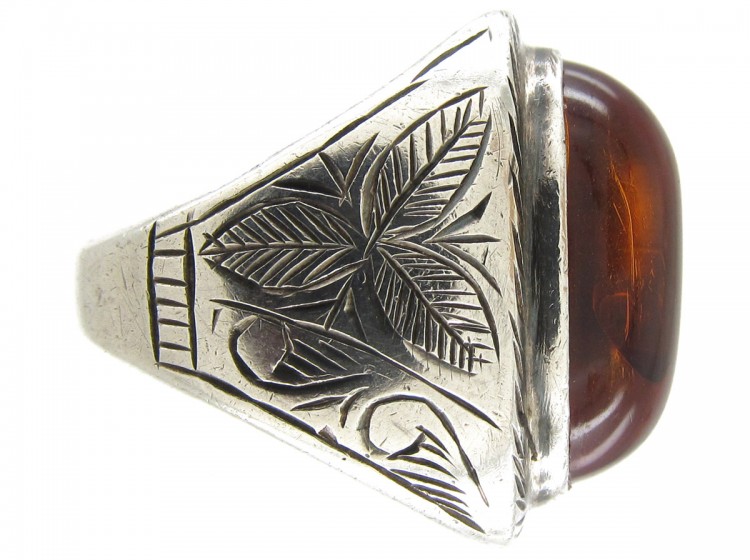 Russian Amber Ring