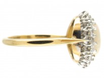 Retro Diamond & Opal Cluster Ring
