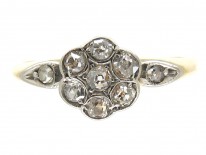 Diamond Flowerhead Cluster Ring