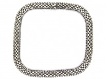 Victorian Silver Woven Collar
