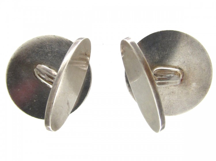 Pair of Silver Wheatsheaf Cufflinks by Georg Jensen