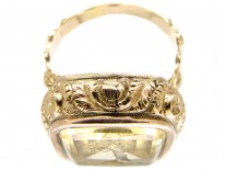 Victorian 15ct Gold & Citrine Seal Ring
