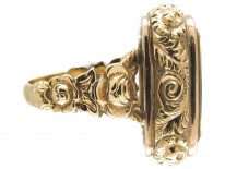 Victorian 15ct Gold & Citrine Seal Ring