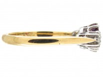 Ruby & Diamond Three Stone Ring