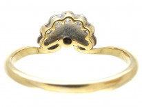 Art Deco Diamond Platinum & 18ct Gold Fan Ring