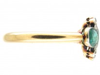 Emerald & Diamond Art Deco Ring