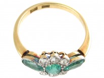 Emerald & Diamond Art Deco Ring