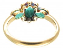 Emerald & Diamond Art Deco Ring