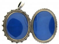Silver Oval Victorian Locket