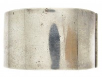 Silver Wide Engraved Bangle
