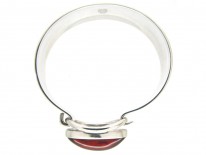 Silver & Amber Bangle by Niels Erik From
