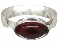 Silver & Amber Bangle by Niels Erik From